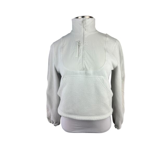 Lululemon Fleece Ripstop Hiking Pullover Women's Size 6 Bone Mockneck Sweatshirt - Picture 16 of 16